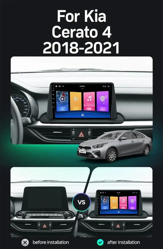 Android Car Stereo för Kia Cerato 4 IV 2018-2021
