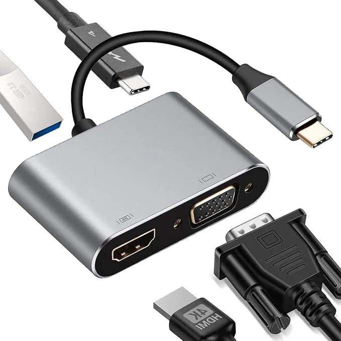 USB C till HDMI VGA-adapter