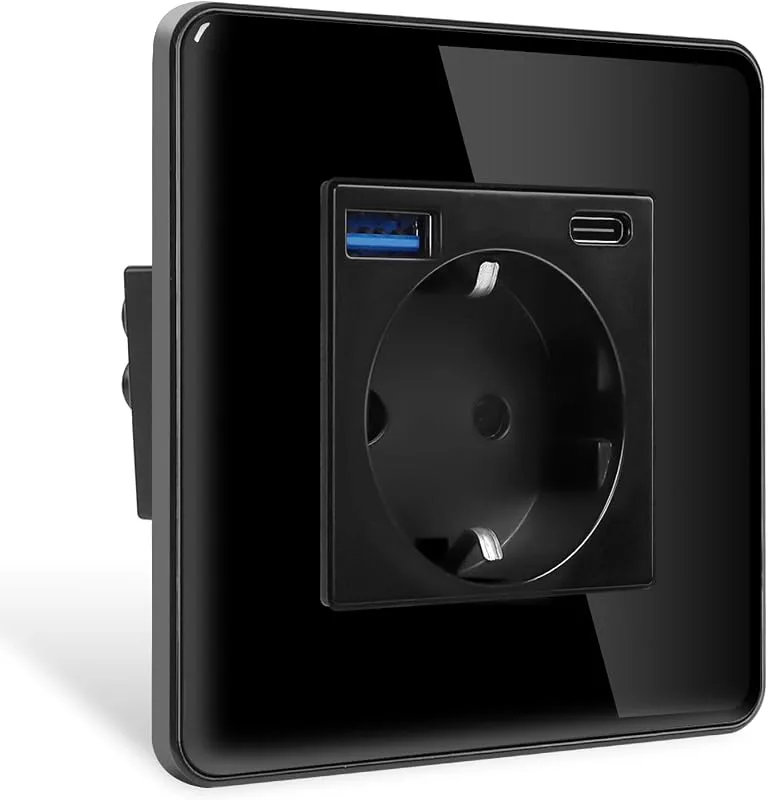 HANNELORE Infälld bordsuttag med USB-C, PD, 35 W