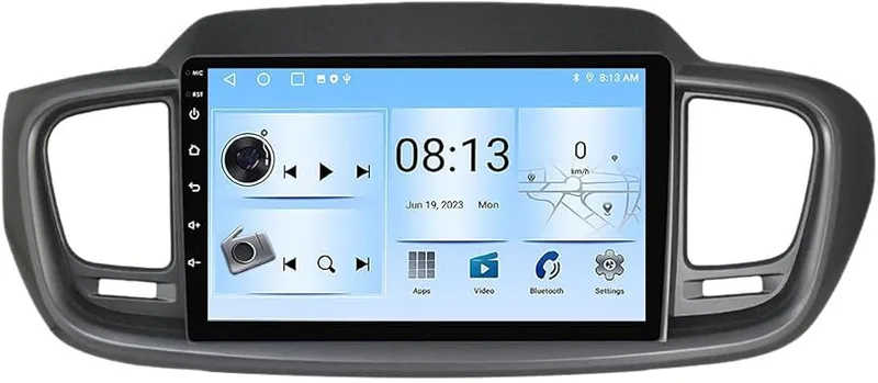För Kia Sorento 3 2014-2017 9'' Touchscreen Multimedia Bilradio Med Bluetooth Och Navigering Och Säkerhetskopieringskamera Rattkontroll,K4 8 Core 4G+W