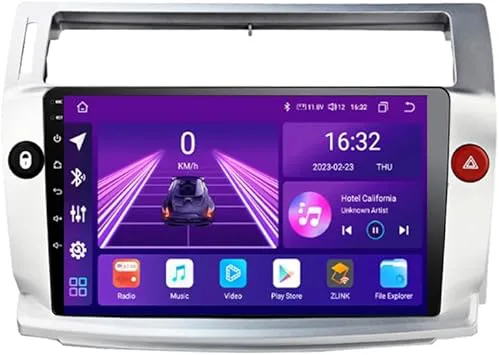 Android 11 Car Stereo 9 tum för Citroen C4 LA LC C-Triomphe C-Quatre 2004-2014