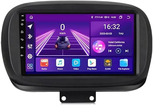 Android 11 Car Stereo 9 tum för Fiat 500X 2014-2020
