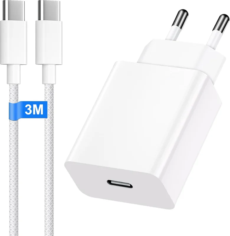 Bimker 30W USB-C Laddare med 3m Nylonkabel
