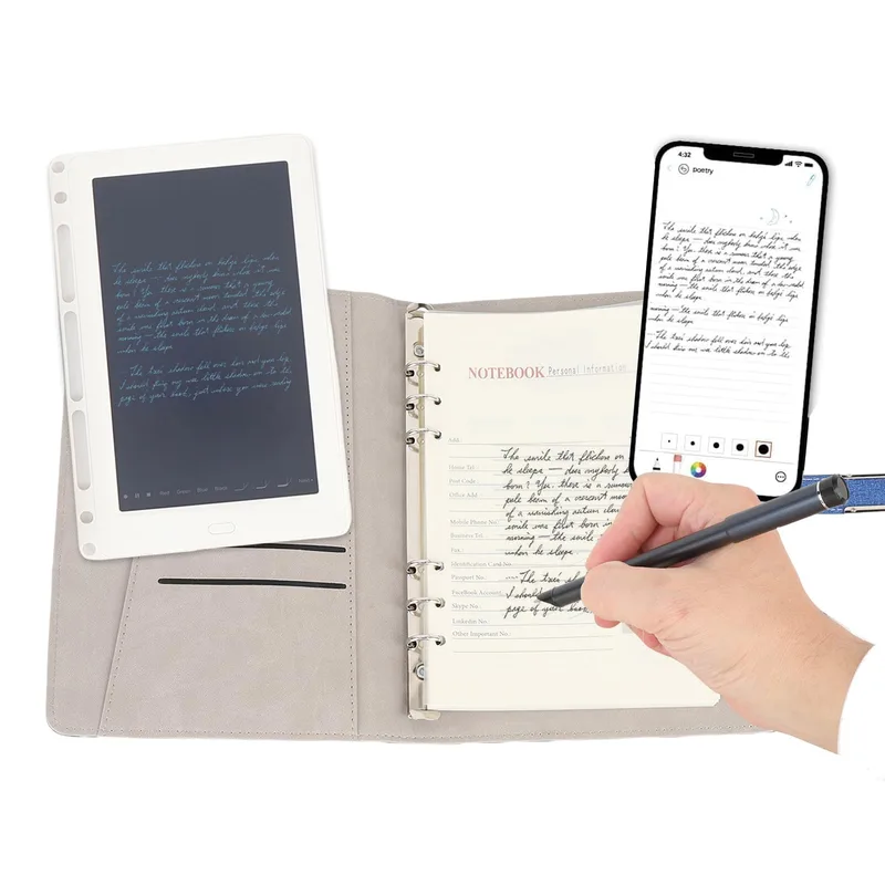 ASHATA Digital Smart Pen Notebook and Writing Board Set