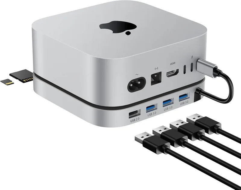 Stouchi Mac mini M4 Dock för Mac mini M 4/M 4 Pro