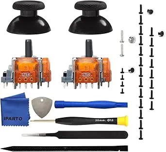 iParto 2-pack TMR elektromagnetisk joystick ersättningssats för PS5