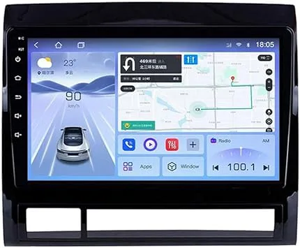 Android 11 9 Tums Pekskärmsradio För TACOMAHILUX 2005-2013
