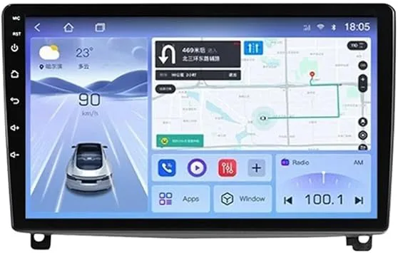 Android 11 9 Tums Pekskärmsradio För Peugeot 407 1 2004-2011