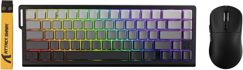 ATTACK SHARK X68 HE 8000Hz Rapid Trigger Trådbundet Mekaniskt Gamingtangentbord