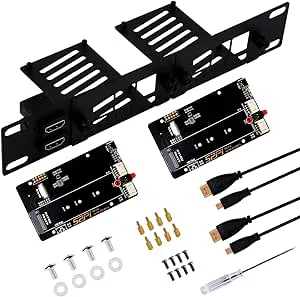 GeeekPi 10-tums 1U rackfäste för Raspberry Pi 5