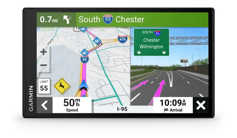 Garmin DriveSmart 55 EX GPS-navigator för bil med trafik