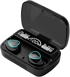 Kueohse Bluetooth-headset V5.1 LED-display mini stereoheadset med