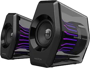Edifier G2000 Pro 2.0 RGB Gaminghögtalare, 32W RMS / 64W Toppeffekt, 270° TempoFlow™ Ljus-Synkronisering, Virtuellt 7.1-Omgivande Ljud