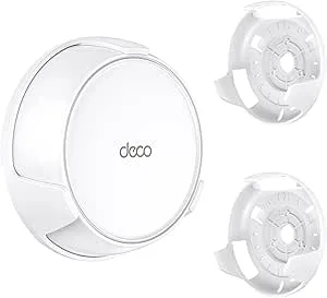 EDUP Väggfäste för Deco BE23/BE25/BE3600/BE5000 Mesh WiFi 7-system, platsbesparande hållare med dold kabelhantering, säker och elegant design (vit, 2 stycken)