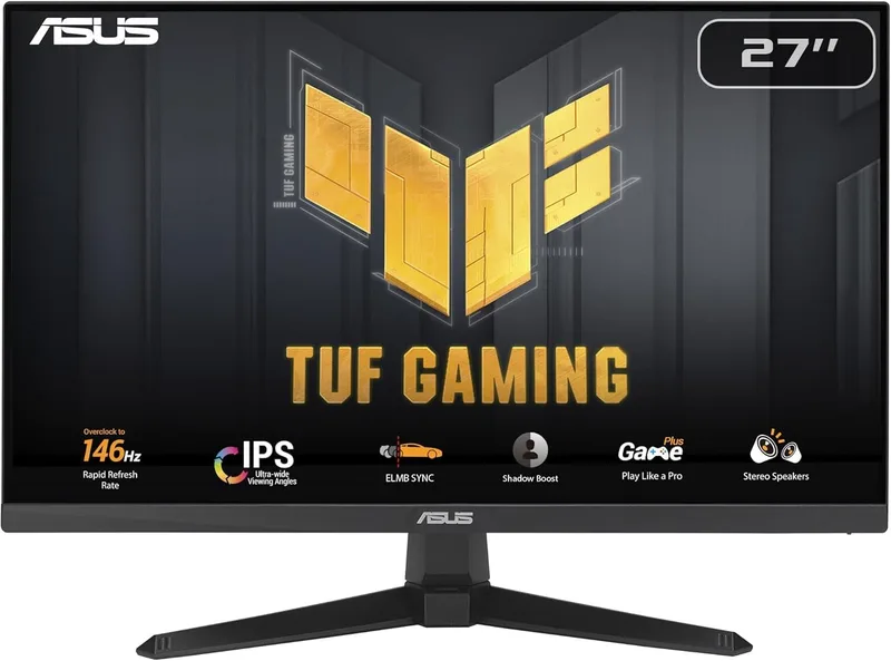 27" Asus TUF Gaming VG279QM, IPS 1920x1080, 1 ms, 280Hz G-Sync/FreeSync, HDR10, höjdjusterbar, pivot, 2xHDMI/DP