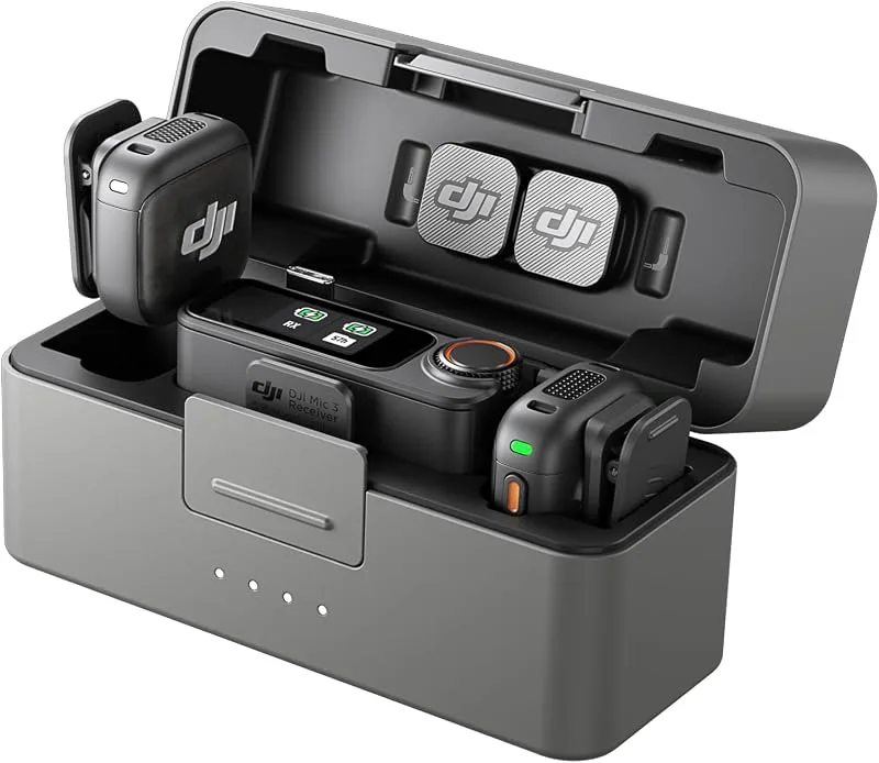 DJI Mic 3 (2 TX + 1 RX + Laddningsfodral)