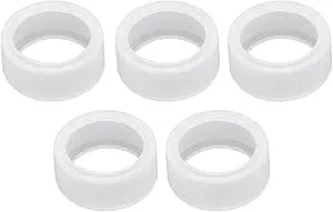 Mtlavishness 5st smart ring täcker silikon elastisk anti skrapa