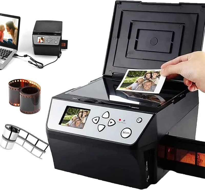 Usb Multifunktionsskanner, Konvertera 135 Och 110 Film, 35 Mm Bild, Foto/Dokument/Visitkort Till Digitala Jpg-Filer