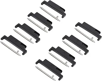 RIZGHWOY 4-Pack Metallklocksband Adapter Set, Svart, 18-22mm