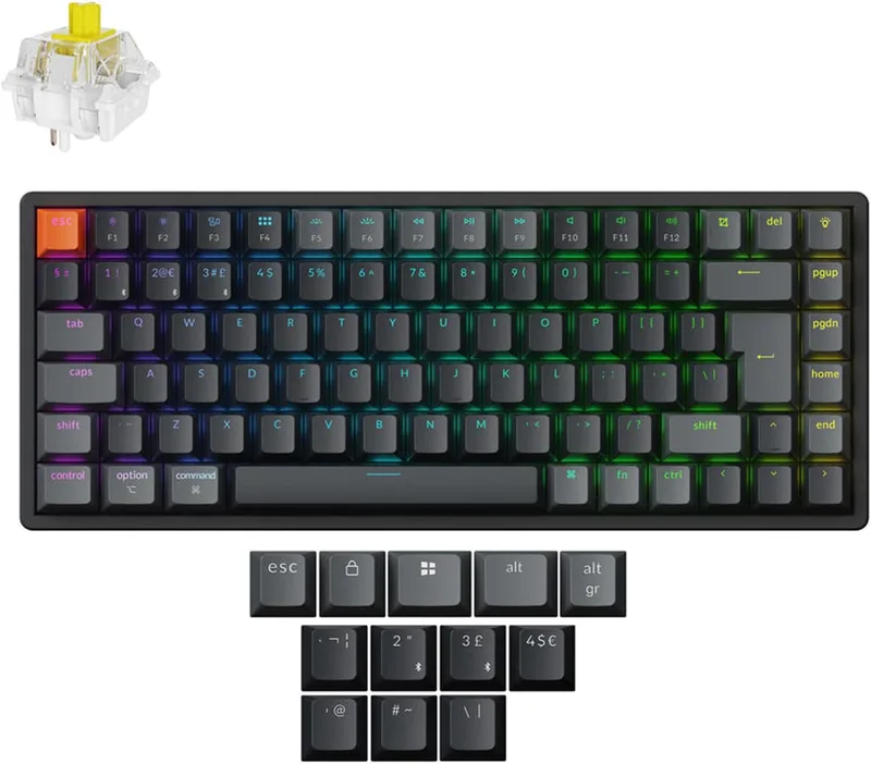 Keychron K2 QMK anpassat mekaniskt tangentbordsversion 3