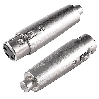 2 ST 3-Stifts XLR till RCA-Adapter