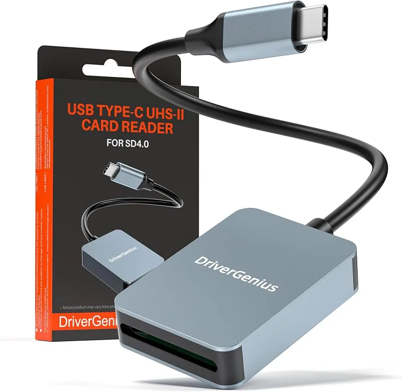 DriverGenius ProRead V9 | UHS-II V90/V60 SD-Kortläsare USB-C