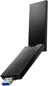 Cudy BE6500 Tri-Band Wi-Fi 7 trådlös USB 3.0-adapter WU6500 WiFi-adapter för stationär PC, stöder Windows 11/10, högförstärkningsantenner, 6 GHz, 4K-QAM, 160 MHz, WPA3