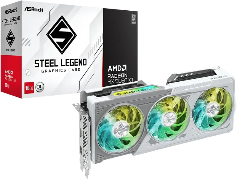 ASRock AMD Radeon RX 9060 XT stållegend 16 GB OC GDDR6
