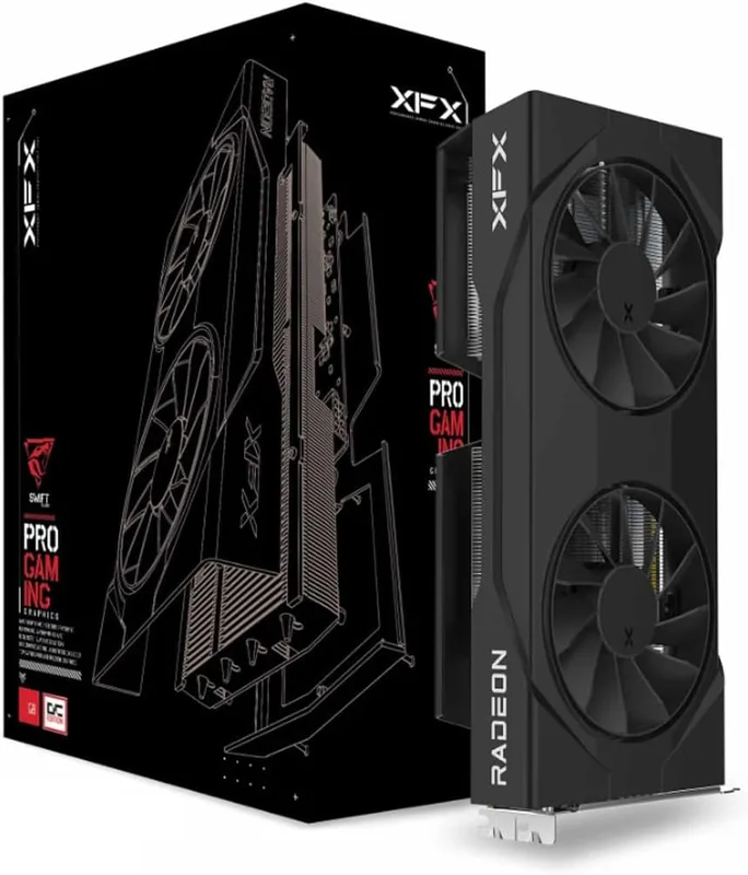 XFX Swift AMD Radeon RX 9060 XT OC Gaming Edition med 16 GB GDDR6 HDMI 2xDP, AMD RDNA™ 4 (RX-96TSW16BQ)