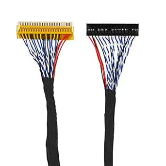 Professional 30Pin LVDS Cable 2 Channel 8-Bit för 17/19 Tum TFT LCD-panel, Paket med 5 LCD-LVD-kabel för Reparationsbutiker