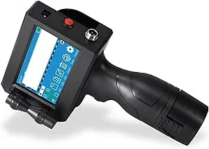 12,7 mm bildbild QR-kod serienummer bärbar mask online-skrivare handstråle handhållen termisk bläckstråleskrivare för textstreckkod datum tid, etc(Printer 1 ink)