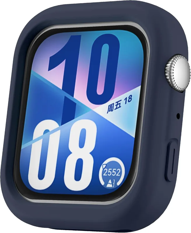 Silikonfodral kompatibelt med Huawei Watch Fit 4 skyddsfodral, flexibelt silikonfodral repbeständigt skydd skyddande fodral för Huawei Watch Fit 4 (mö