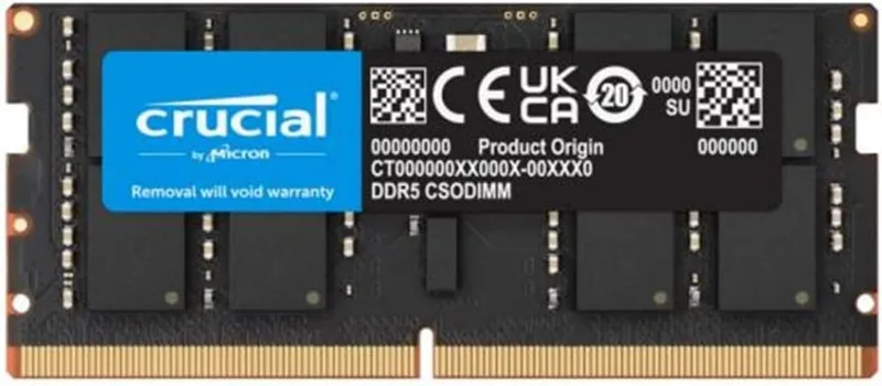 Crucial 32GB 6400MHz DDR5 SODIMM