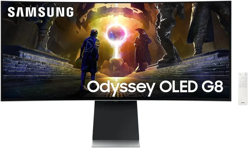 Samsung Odyssey OLED G8 S34DG850SU – G85SD Series – OLED-monitor – smart gaming – gebogen – 86,4 cm (34") (LS34DG850SUXDU)