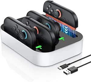 NEWDERY laddningsstation för Switch 2 kontroller