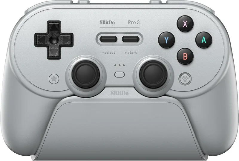8BitDo Pro 3 Bluetooth Controller for Switch/Switch 2 – TMR Joysticks, Swappable ABXY Buttons, Pro Back Buttons, Charging Dock, Hall Effect Triggers, for Windows, Apple, SteamOS, Android
