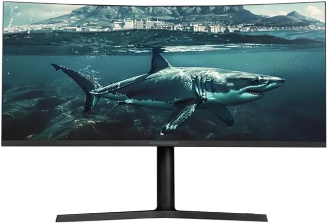 Shark Gaming Monitor 34" UWQHD 180Hz böjd