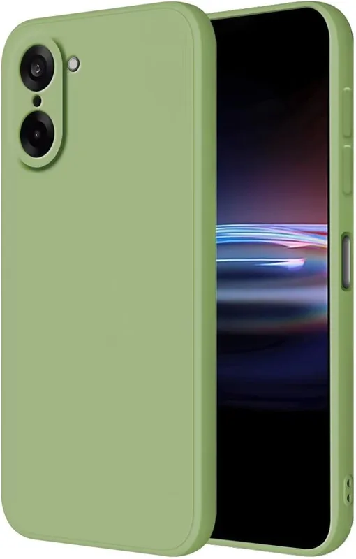 HONLEN Skyddsfodral för OnePlus Nord CE 5 5G/OnePlus Nord CE5 5G (6,8 tum) flytande TPU silikonfodral, stöttåligt och reptåligt ultratunt mjukt silikonfodral matcha grön