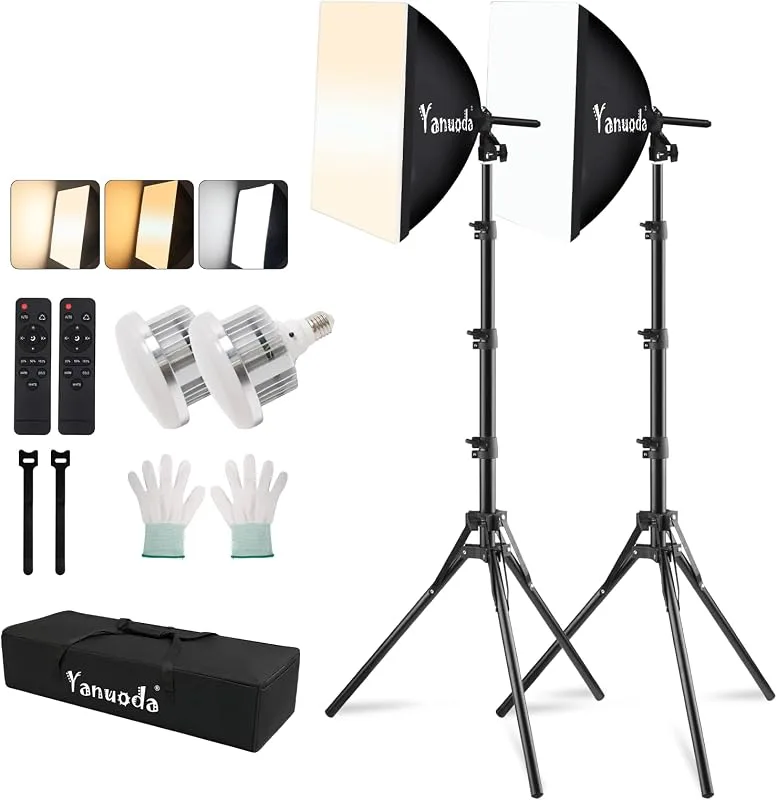 Professionellt 40 x 40 cm softbox belysningskit
