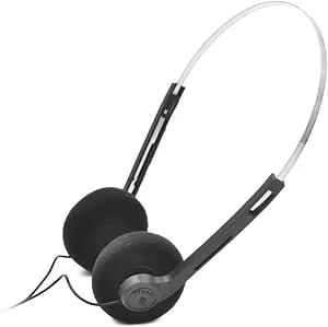 Cauaoa svarta retro over-ear-hörlurar