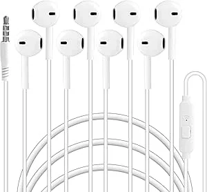 Vxiwscy 4-pack trådbundna in-ear-hörlurar med 3,5 mm