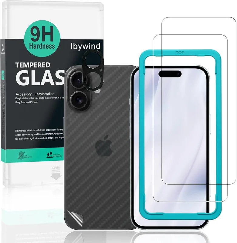 Ibywind för iPhone 17 5G,2-pack skärmskydd,9H hårdhet