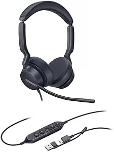 Yealink UH46 Dual Teams USB-C/A professionellt USB-trådbundet headset