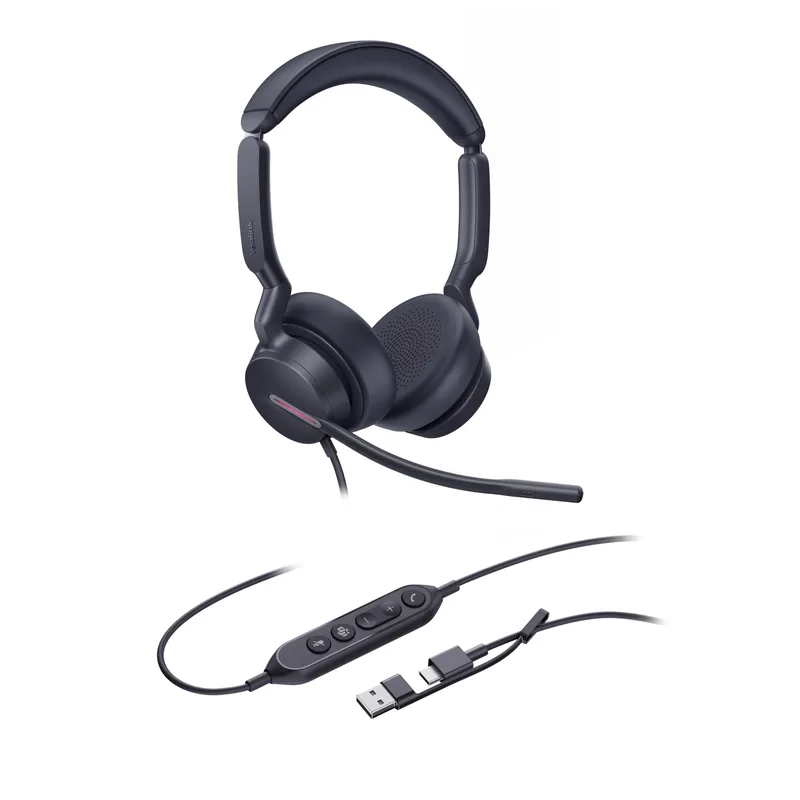 Yealink UH46 Dual Teams USB-C/A professionellt USB-trådbundet headset