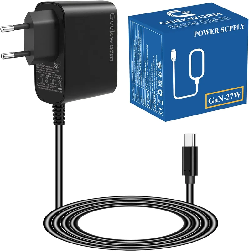 Geekworm USB-C Power Supply GaN PD 27W