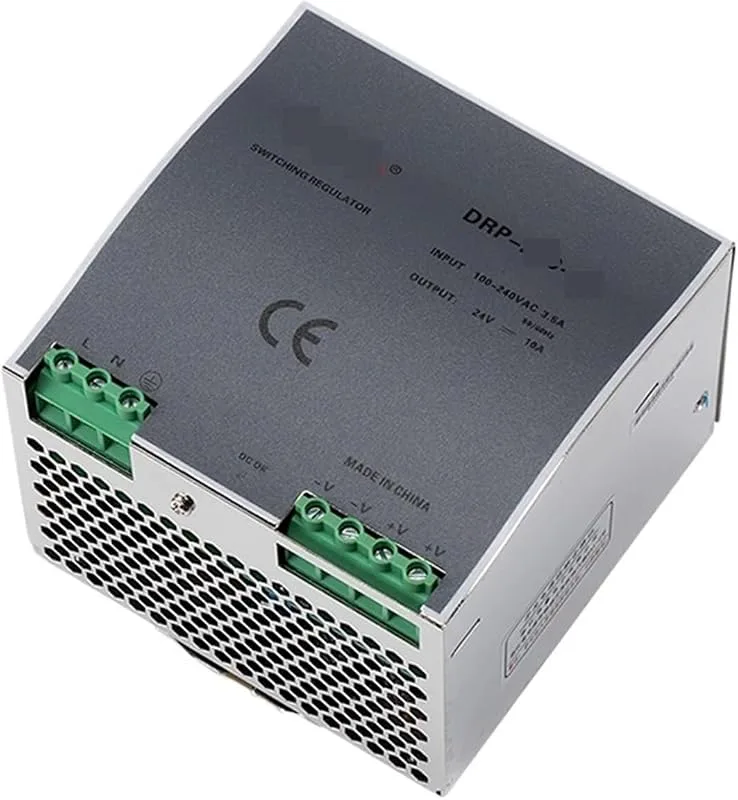 Strömkälla för Din Rail Installation Strömförsörjning Typ Rail DRP-240-48, 240W, switchad, DC 48V, 5A