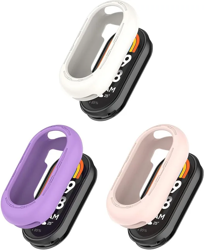 3-pack silikonfodral, kompatibelt med Xiaomi Smart Band 10