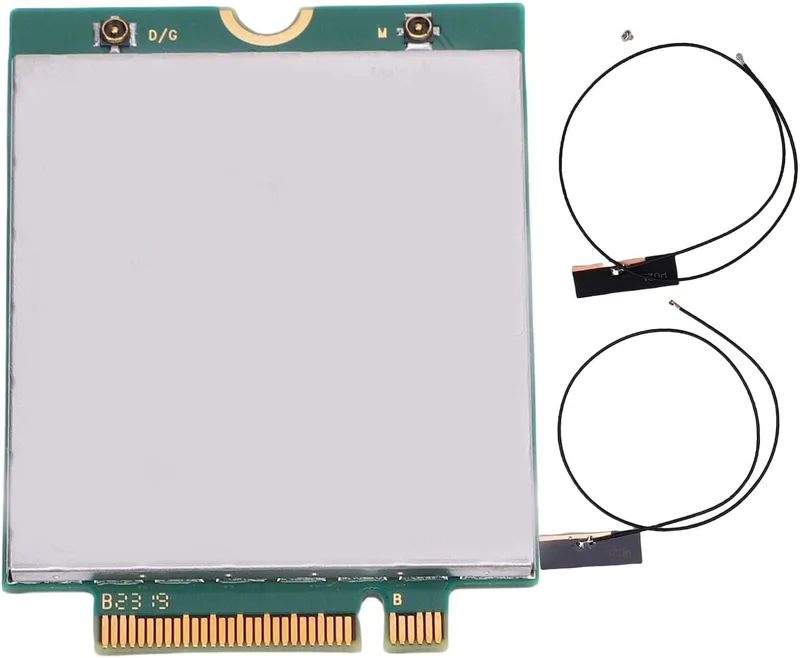Denash DW5824E 4G-modul Nätverkskort, Cat 6 300Mbps LTE WWAN-kortmodul med Antenn, Snapdragon X12 LTE-chipset för,