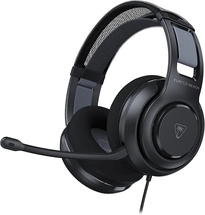 Turtle Beach Atlas 200 Svart officiellt licensierade trådbundna spelhörlurar för PlayStation, PS5, PS4