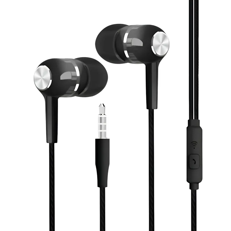 Generic in-ear-hörlurar med sladd, mikrofon, 3,5 mm